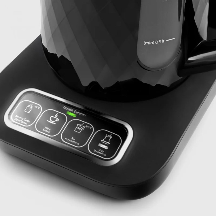 چایساز و قهوه ساز کاراجا Caysever Robotea Pro Quartz سخنگو مشکی کروم