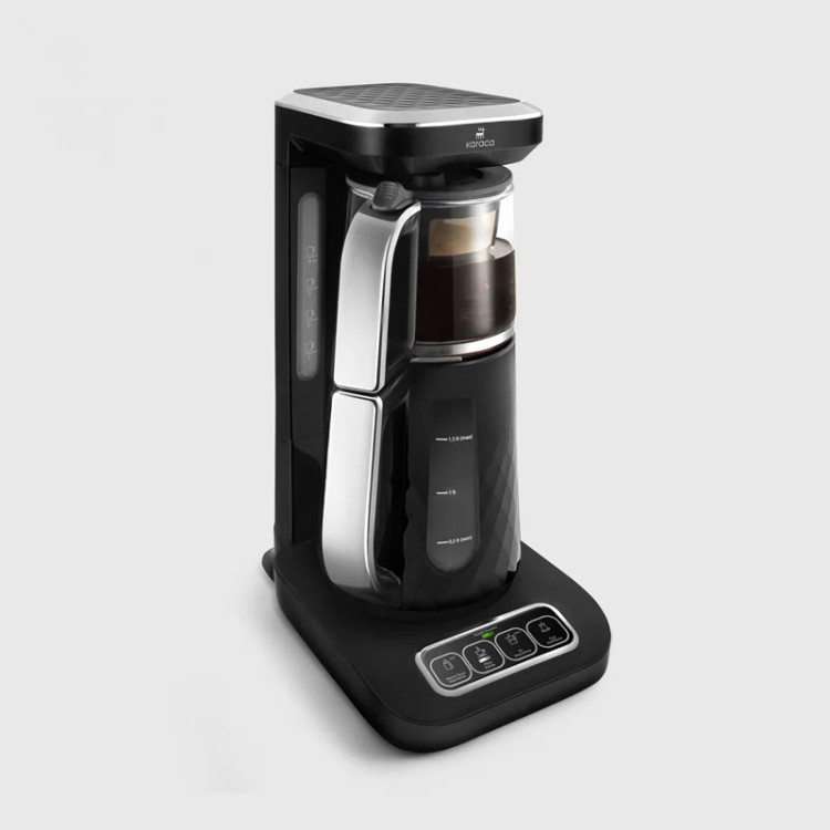 چایساز و قهوه ساز کاراجا Caysever Robotea Pro Quartz سخنگو مشکی کروم