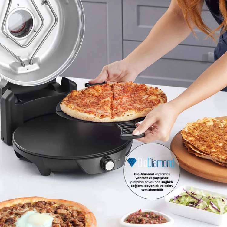پیتزا پز برقی کاراجا Gastro 10 in 1 طوسی
