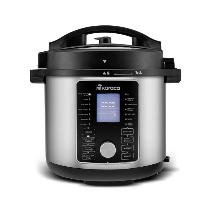 هواپز و زودپز چند منظوره کاراجا Cooker 2 in 1 6L نقره ای