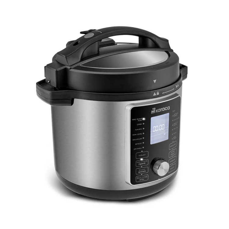 هواپز و زودپز چند منظوره کاراجا Cooker 2 in 1 6L نقره ای